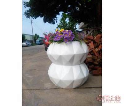 【廣西桂林玻璃鋼菱形幾何花盆定做|廣西桂林菱形幾何花盆生產(chǎn)廠家】豆雙東 - 個體經(jīng)營 - 熱賣促銷